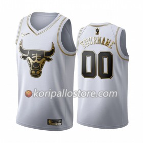 Chicago Bulls Custom Nike 2019-2020 Valkoinen Golden Edition Miesten Pelipaidat Swingman 